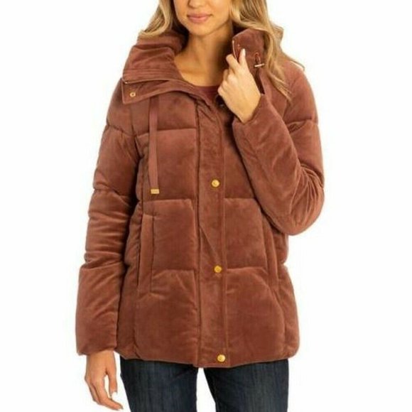 Isaac Mizrahi Jackets & Blazers - Isaac Mizrahi Ladies' Velvet Puffer Jacket